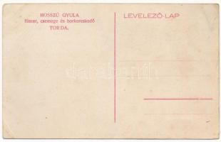 Torda, Turda; Hosszú Gyula fűszer, csemege és borkereskedő üzlete, Csemege osztály, belső / shop, in...