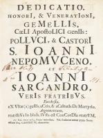 [Bilovský, Bohumír Hynek Josef (1659-1725)]: Godefrido Ignatio Bilowsky: Doctrina christiana animabu...