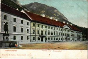 1905 Herkulesfürdő, Herkulesbad, Baile Herculane; Ferenc udvar. Krizsány R. kiadása / Franzenshof / spa, bath (Rb)