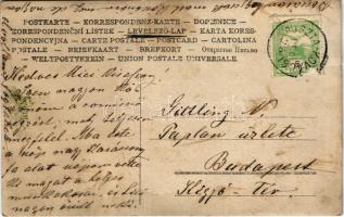 1907 Pusztakovácsi, Márffy kastély. Márffy Józsefné levele. photo (kis szakadás / small tear)