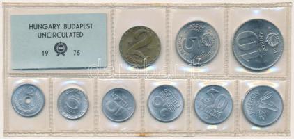 1975. 2f-10Ft (9xklf) érmés forgalmi sor fóliatokban T:1 Adamo FO8