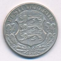 Észtország 1930. 2K Ag "Toompea" T:2 patina Estonia 1930. 2 Krooni Ag "Toompea" ...