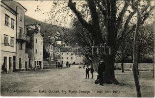 Bakar, Buccari; Adria-Quarnero, Trg. Marije Terezije / Platz / square. Ed. Feitzinger No. 68. L.