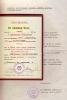 1984 50. jubileumi orvosi díszoklevél