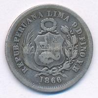 Peru 1866YB 1/5S Ag T:3 
Peru 1866YB 1/5 Sol Ag C:F 
Krause KM#191