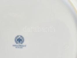 Hollóházi szedermintás süteményes tányér, 6 db, hibátlan, d: 19,5 cm