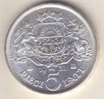 Lettország 1931. 5L Ag T:2