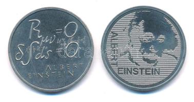 Svájc 1979. 5Fr Cu-Ni Albert Einstein születésének 100. évfordulója + 5Fr Cu-Ni Albert Einstein születésének 100. évfordulója / Képlet T:1,1-  Switzerland 1979. 5 Francs Cu-Ni Centennial - Birth of Albert Einstein + 5 Francs Cu-Ni Centennial - Birth of Albert Einstein / Formula C:UNC,AU Krause KM#57, KM#58