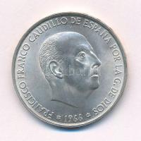 Spanyolország 1966. (68) 100P Ag Franco T:1- Spain 1966. (68) 100 Pesetas Ag Franco C:AU Krause KM#797