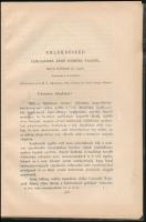 1892 Emlékbeszéd Klug Nándor M. Tud. Akadémia l. tagtól Jendrassik Jenő rendes tagtól, sérült egészv...