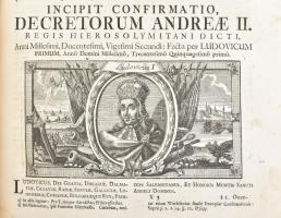 [Werbőczy István (1465-1541)]: Corpus juris hungarici, seu decretum generale inclyti regni Hungariae...