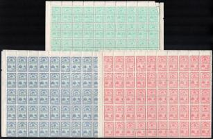 1944 3 klf számlailleték bélyeg hajtott teljes ív (60.000)