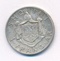 Albánia 1937R 1Fr Ag "I. Zogu" T:2 Albania 1937R 1 Frang Ar Ag "Zog I" C:XF
Kra...