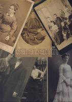 cca 1880-1910 6 db nagyméretű keményhátú fotó klf magyar fényképészek műterméből / 6 vintage photos