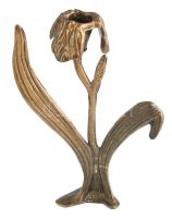 Vésett réz tálka + réz virág formájú gyertyatartó 23 + 25 cm