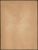 Kron Jenő (1882-1974): Városi jelenet. Litográfia, papír, jelzett 21x15 cm