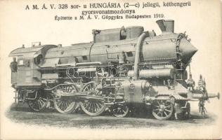 Mozdonyok 8db klf régi lap