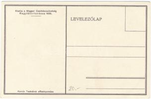 Cserkész fodrásznál. Kiadja a Magyar Cserkészszövetség Nagytábortanácsa 1926. / Hungarian boy scout ...