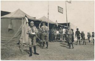 1933 Gödöllő, Cserkész Világ Jamboree, CUKI cukrász sátor / confectionery camp at the scout jamboree. photo