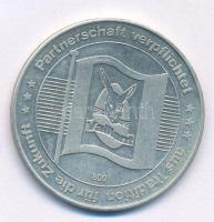Németország DN Elkötelezett partnerség - EU kétoldalas Ag emlékérem (10,02g/0,800/30mm) T:1- (PP) Németország DN Committed partnership - EU two-sided Ag commemorative medallion (10,02g/0,800/30mm) C:AU (PP)