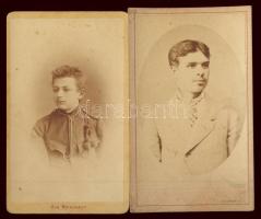 cca 1870-1900 8 db keményhátú fotó klf  magyar fényképészek műterméből / 8 vintage photos