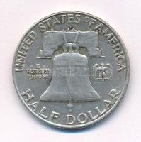 Amerikai Egyesült Államok 1959D 1/2$ Ag "Franklin" T:1- USA 1959D 1/2 Dollar Ag "Fran...