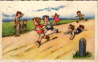 1926 Humoros futóverseny / Running race humour. Degami 974. s: Castelli (EK)