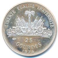 Haiti 1974. 25G Ag "USA bicentenárium" T:1- kis patina
Haiti 1974. 25 Gourdes Ag "US...
