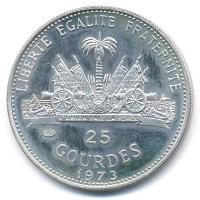 Haiti 1973. 25G Ag "1974-es Labdarúgó Világbajnokság" T:1- (PP)
Haiti 1973. 25 Gourdes Ag...
