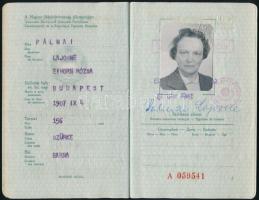 1964 Magyar Népköztársaság által kiállított fényképes útlevél, osztrák vízumbélyegzéssel