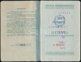 1964 Magyar Népköztársaság által kiállított fényképes útlevél, osztrák vízumbélyegzéssel