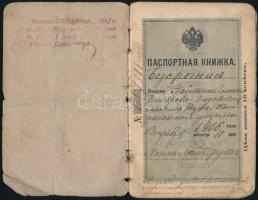 1906 Orosz útlevél, megviselt állapotban