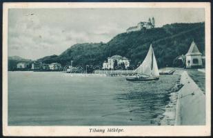 1934 A 811. sz- Szent József Cserkészcsapat tihanyi táborából küldött üzenet 8 db aláírással