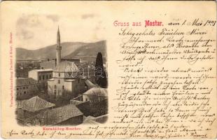 1903 Mostar, Karadzibeg Moschee / Karadoz Bey Mosque (Rb)