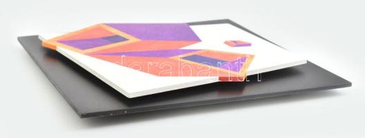 Getto József (1993-): Valahol máshol. Vegyes technika, fa, falemezen, jelzett a hátoldalán. 39x35 cm