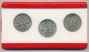 Lengyelország 1965. 10Zl Cu-Ni (3xklf emlékérem, egyik próbaveret "PRÓBA" jelzéssel) műany...