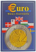 2003. 45xklf Euro érmetervezet/próbaveret. Teljes sorok: Dánia, Svédország, Csehország, Lengyelország. Hiányos sorok: Málta (20c hiányzik), Magyarország (1E és 2E hiányzik) eredeti albumban, összesen 7 ország számára, 56 férőhellyel T:1-2 2003. 45xdiff Euro trial strike coins. Full series: Denmark, Sweden, Czech Republic, Poland. Not complete series: Malta (20 Cent missing), Hungary (1 Euro and 2 Euro missing) in original case for 56 coins from 7 countries C:UNC-XF