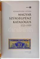 Adamovszky István: Magyar szükségpénz katalógus 1723-1959. Budapest, 2008. Újszerű állapotban