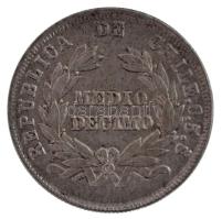 Chile 1892. 1/2d Ag T:2
Chile 1892. 1/2 Decimo Ag C:XF
Krause KM#137.3
