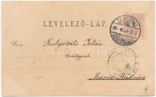 1899 (Vorläufer) Temesvár, Timisoara; Józsefvárosi zárdák és templom. Kossak József udvari fényképés...