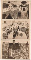 1933 Chicago World's Fair - 7 db régi humoros képeslap / 7 pre-1945 humorous postcards by Jean ...