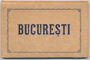 Bucharest, Bukarest, Bucuresti, Bucuresci; nem képeslapos leporellofüzet 10 lappal / non-postcard le...