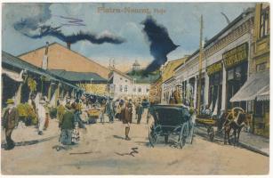 1923 Piatra Neamt, Karácsonkő; Piata / square, market, shop of the Solomon Brothers (EB)