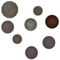 Ausztrália 1929. 1/2p bronz "V. György" + 1Sh Ag "II. Erzsébet" + 1982. 50c Cu-N...