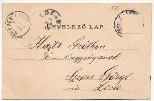 1898 (Vorläufer) Gyertyánliget, Polyána-Gyertyánliget, Kabola Polyána, Kobyletska Poliana (Máramaros...