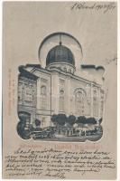 1903 Nagyvárad, Oradea; Zion izraelita templom, zsinagóga. Sebő I. Imre kiadása / synagogue (Rb)