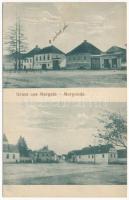 1917 Morgonda, Mergeln, Merghindeal; tér, üzlet / square, shop (EK)