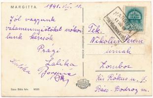 1941 Margitta, Marghita; országzászló avatási ünnepség a bevonuláskor. Hangya Szövetkezet kiadása. S...