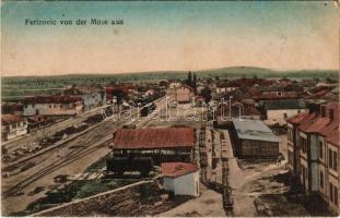 1917 Ferizaj, Ferizovic, Urosevac; von der Mose aus / railway station (EB)