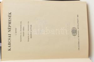 Karcsai népmesék I. köt. Gyűjtötte és a bevezetést írta: Nagy Géza. Vál. és a jegyzeteket írta: Erdé...